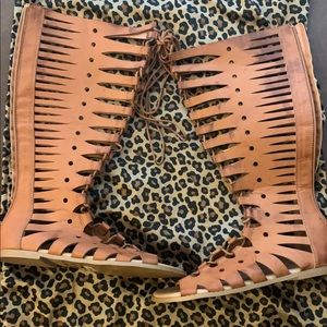 Torrid Camel Gladiator Sandals